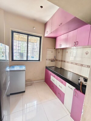 Kitchen in 1 BHK Apartment at Raj Residency Kasarvadavali, Kasarvadavali – for Rent