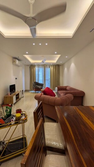 Living Room in 3 BHK Builder Floor at Smart World Orchard, Sector 61 – for Rent