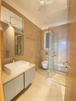 Bathroom in 3 BHK Apartment at Green Park – for Rent
