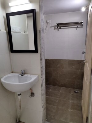Bathroom in 1 BHK Apartment at Mahavir Tower Ghansoli, Ghansoli – for Rent