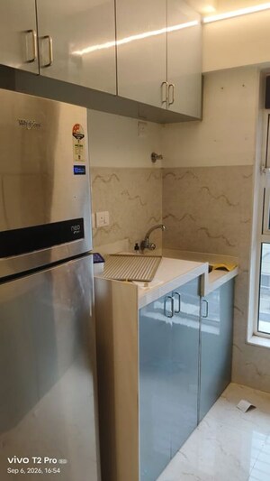 Kitchen in 1 BHK Apartment at Transcon Triumph Tower, Andheri West – for Rent