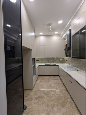 Kitchen in 4 BHK Apartment at Greater Kailash I – for Rent