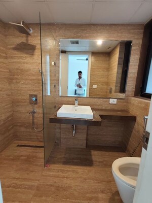 Bathroom in 3 BHK Apartment at Supreme Belmac Residences D, Wadgaon Sheri – for Rent
