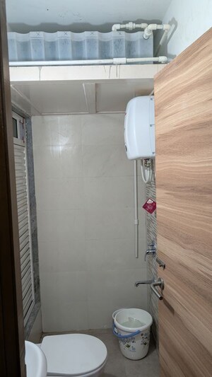 Bathroom in 1 BHK Apartment at Marathon Embryo, Bhandup West – for Rent