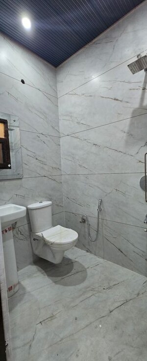 Bathroom in 3 BHK Builder Floor at Guru Nanak Enclave, Dhakoli – for Sale