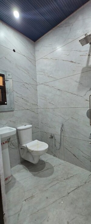 Bathroom in 3 BHK Builder Floor at Guru Nanak Enclave, Dhakoli – for Sale