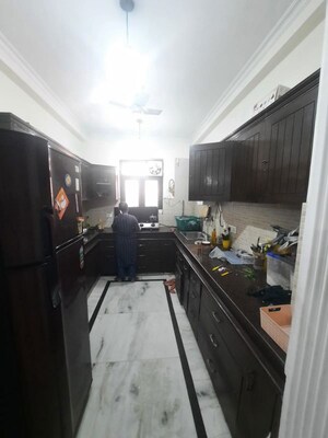 Kitchen in 2 BHK Builder Floor at Malviya Nagar – for Rent