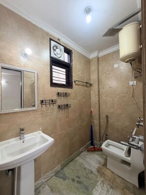 Bathroom in 2 BHK Builder Floor at Malviya Nagar – for Rent