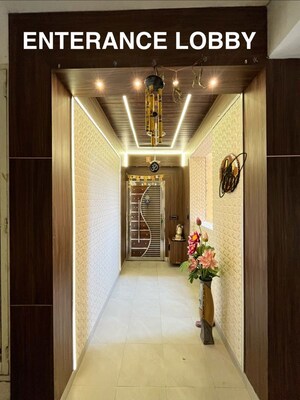 Building Lobby in 3 BHK Apartment at Uninav Heights Phase I, Raj Nagar Extension – for Sale
