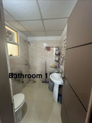 Bathroom in 3 BHK Apartment at Uninav Heights Phase I, Raj Nagar Extension – for Sale