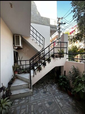 Staircase in 4 BHK Independent House at Mansarovar Sector 8 – for Sale