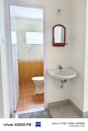 Bathroom in 2 BHK Apartment at Open View Apartments, Cv Raman Nagar – for Rent