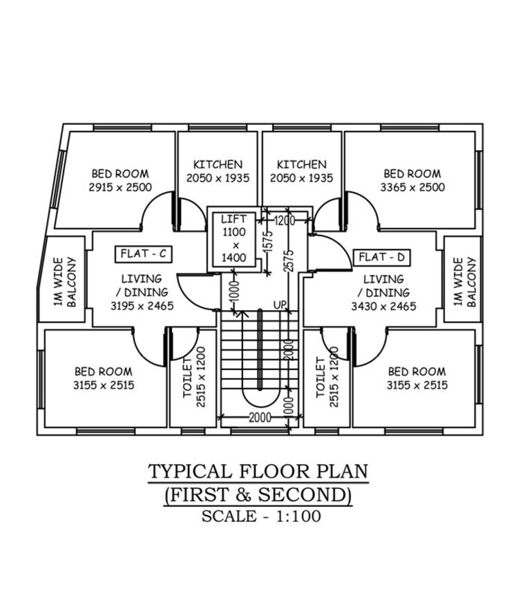 Floor Plan, kolkatta gpo 2 Bedroom 500 Sq.Ft. Builder Floor In Kolkatta Gpo Kolkata 10667109