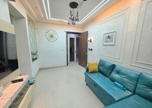 Living Room in 1 BHK Apartment at Ashar Edge, Pokhran Road No Two – for Rent