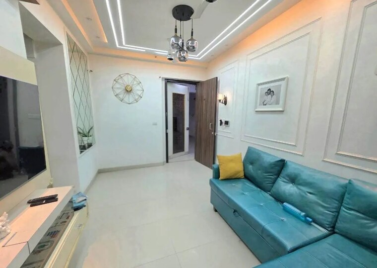Living Room, ashar-edge 1 Bedroom 600 Sq.Ft. Apartment In Pokhran Road No Two Thane 10667713
