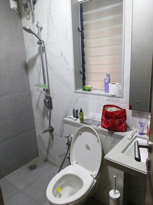 Attached Bathroom in 2.5 BHK Apartment at The Wadhwa Anmol Fortune, Goregaon West – for Rent