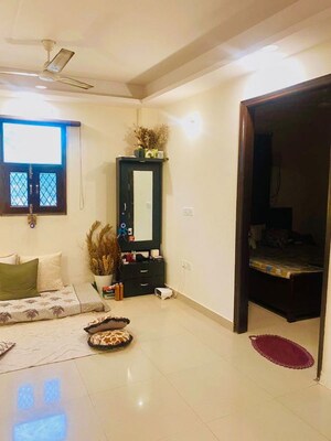 Living Room in 2 BHK Builder Floor at Chattarpur – for Rent