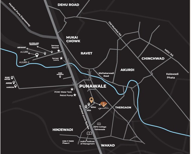 Map Location, gk-arise 2 Bedroom 756 Sq.Ft. Apartment In Punawale Pune 10667853
