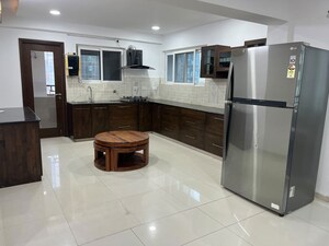 Kitchen in 4 BHK Apartment at Jayabheri Orange County, Gachibowli – for Rent