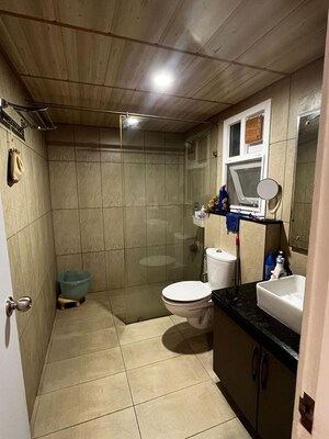 Bathroom in 4 BHK Apartment at Lanco Infrastructure Lanco Hills Apartments, Manikonda – for Rent