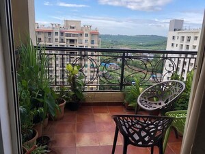 Balcony in 3 BHK Apartment at Nyati Equatorial, Bavdhan – for Rent