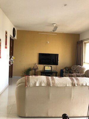 Living Room in 3 BHK Apartment at Nyati Equatorial, Bavdhan – for Rent