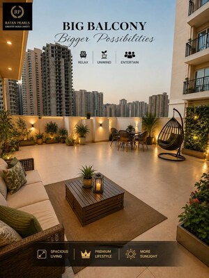 Terrace in 2 BHK Apartment at Ratan Pearls, Sector 16 Greater Noida – for Sale