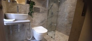 Bathroom in 3 BHK Apartment at Bharat Auravistas, Andheri West – for Sale
