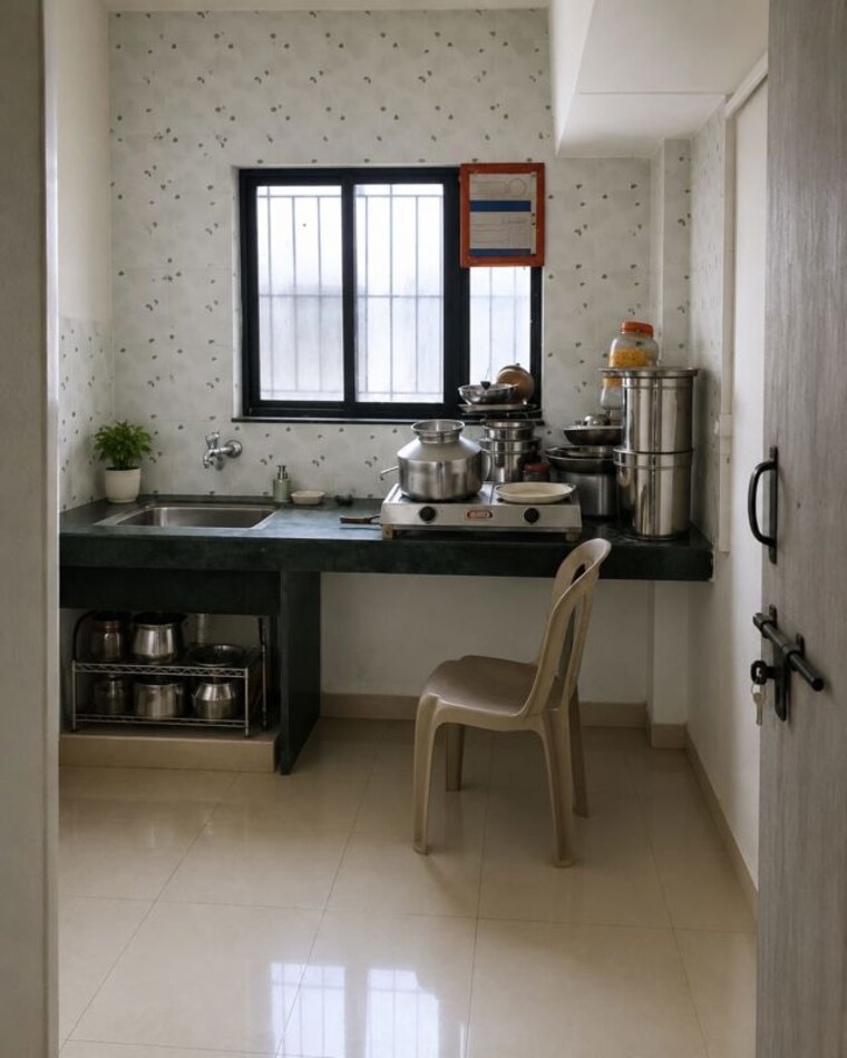 Kitchen, rohan-park-apartment 2 Bedroom 855 Sq.Ft. Apartment In Nanded Pune 10668067
