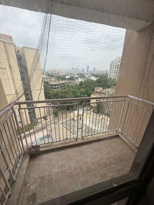 Balcony in 3 BHK Apartment at Unitech Uniworld Gardens 2, Sector 47 – for Rent