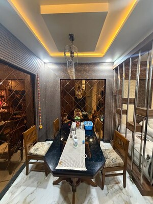 Dining area in 3.5 BHK Villa at Veerabhadra Nagar – for Rent