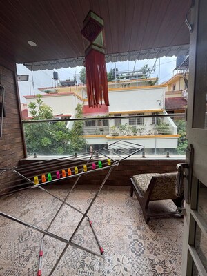 Balcony in 3.5 BHK Villa at Veerabhadra Nagar – for Rent