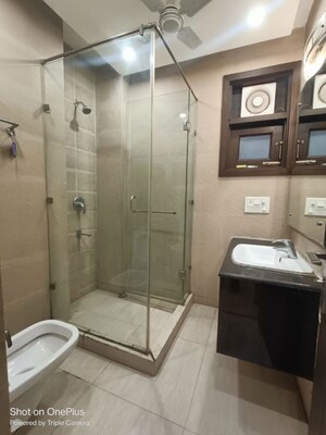 Bathroom in 3 BHK Builder Floor at Greater Kailash I – for Rent