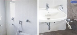 Bathroom in 3 BHK Apartment at Vijay Nakshatra, Ghodbunder Road – for Rent