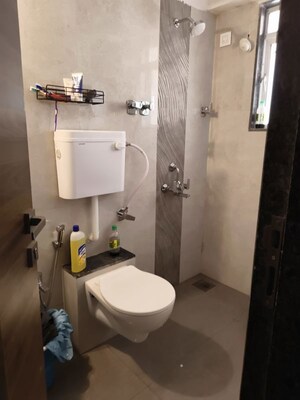 Bathroom in 2 BHK Apartment at Vrindavan Height, Nalasopara East – for Rent