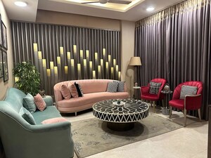 Living Room in 3 BHK Apartment at Krisumi Waterside Residences, Sector 36a – for Rent