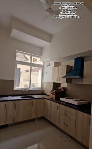 Kitchen in 4 BHK Apartment at Emaar MGF Emerald Hills, Sector 65 – for Rent