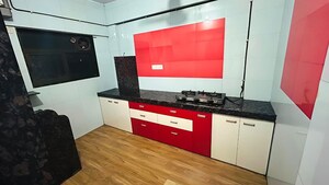Kitchen in 1 BHK Apartment at Sai Baba Vihar Complex, Ghodbunder Road – for Rent