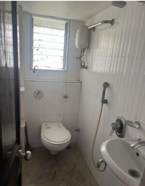 Bathroom in 1 BHK Apartment at Bandra West – for Rent