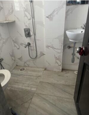 Bathroom in 1 BHK Apartment at Bandra West – for Rent