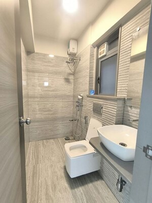 Bathroom in 2 BHK Apartment at Veena Suyog, Malad West – for Rent