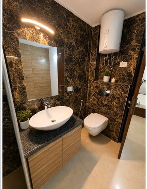 Bathroom in 3 BHK Builder Floor at Palam Vihar – for Rent