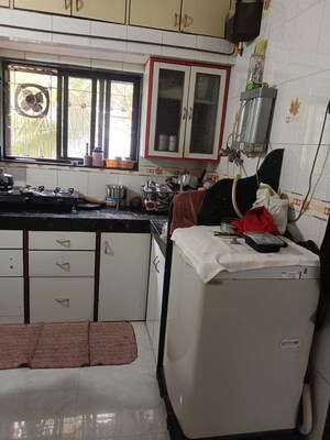 Kitchen in 1 BHK Apartment at Sarthak CHS Goregaon, Goregaon East – for Rent