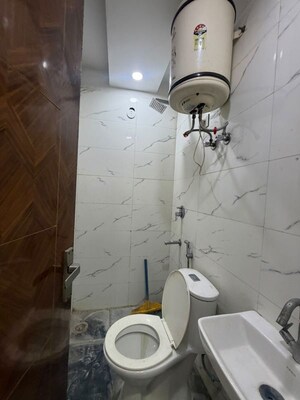 Bathroom in 3 BHK Builder Floor at Chattarpur – for Rent