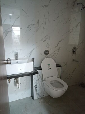 Bathroom in 2.5 BHK Apartment at Raga Top Towers, Wakad – for Rent