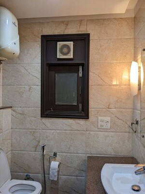 Bathroom in 3 BHK Builder Floor at Kalkaji – for Rent