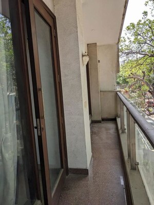 Balcony in 3 BHK Builder Floor at Kalkaji – for Rent
