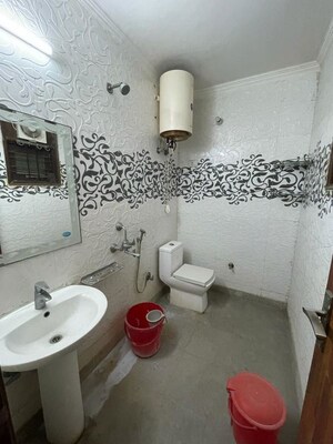 Bathroom in 3 BHK Apartment at Saket – for Rent