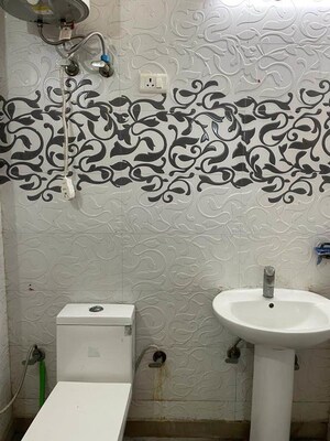 Bathroom in 3 BHK Apartment at Saket – for Rent