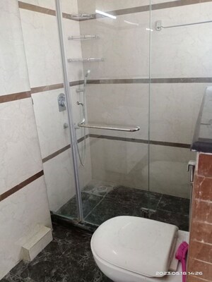 Bathroom in 4 BHK Apartment at Vasant Kunj – for Rent